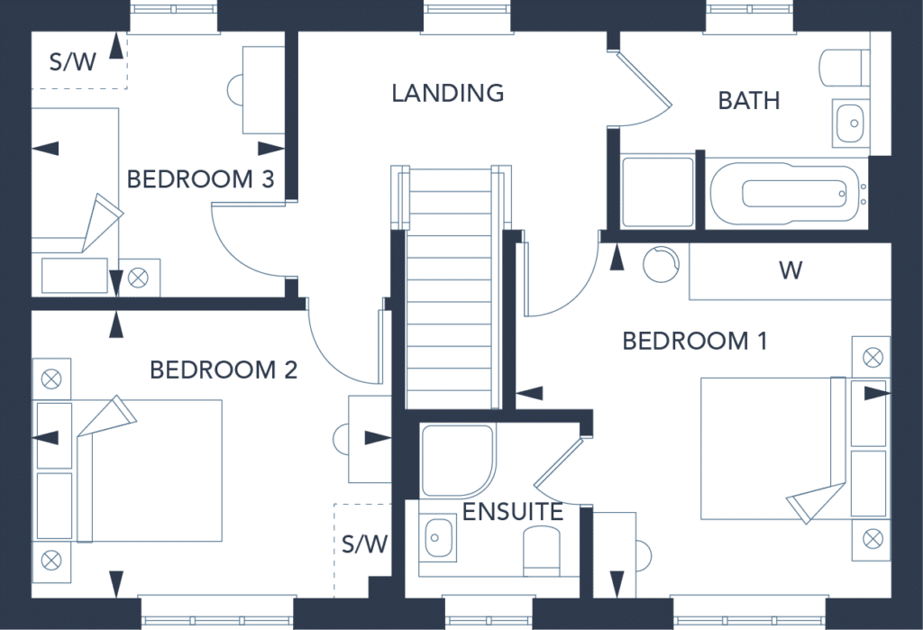 Brecon Floor Plan Extracted-first floor