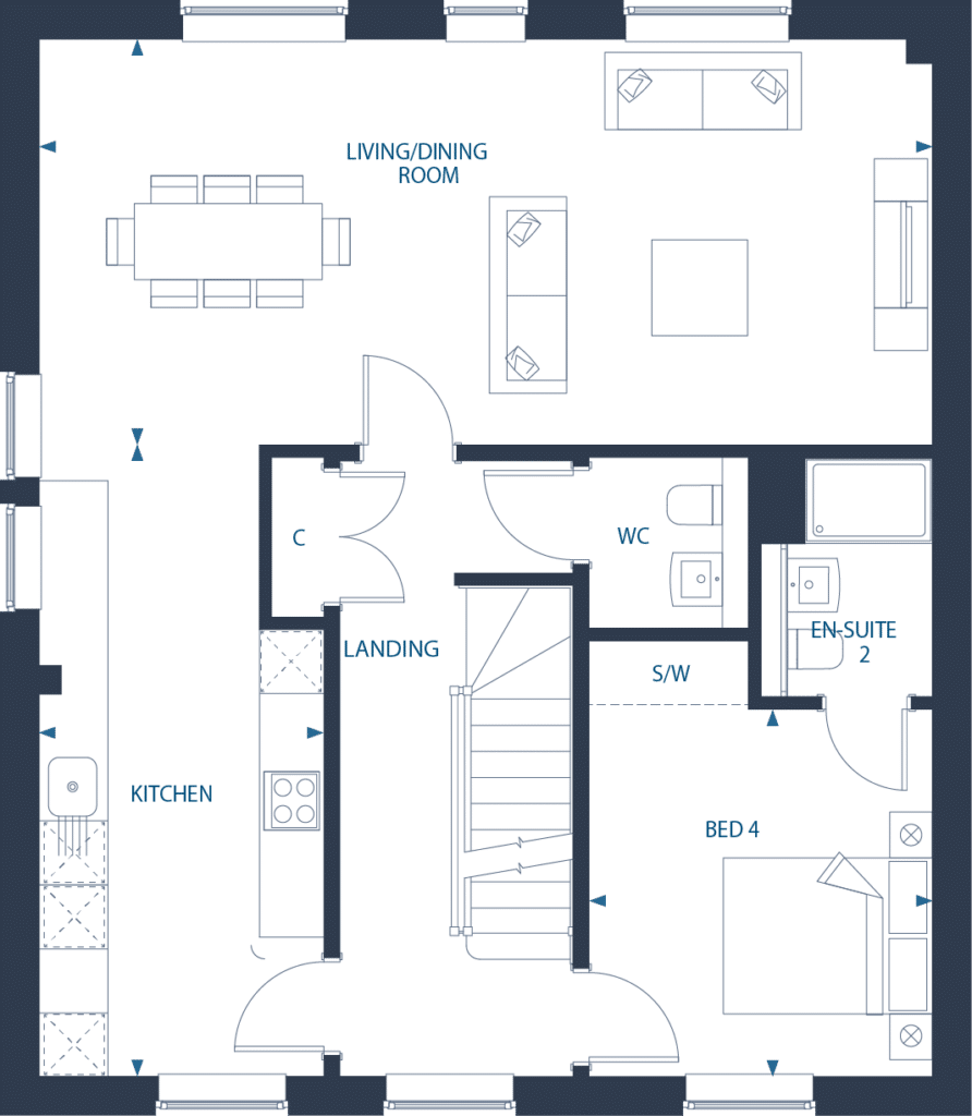 Extracted Floor Plan The Smoke_first floor