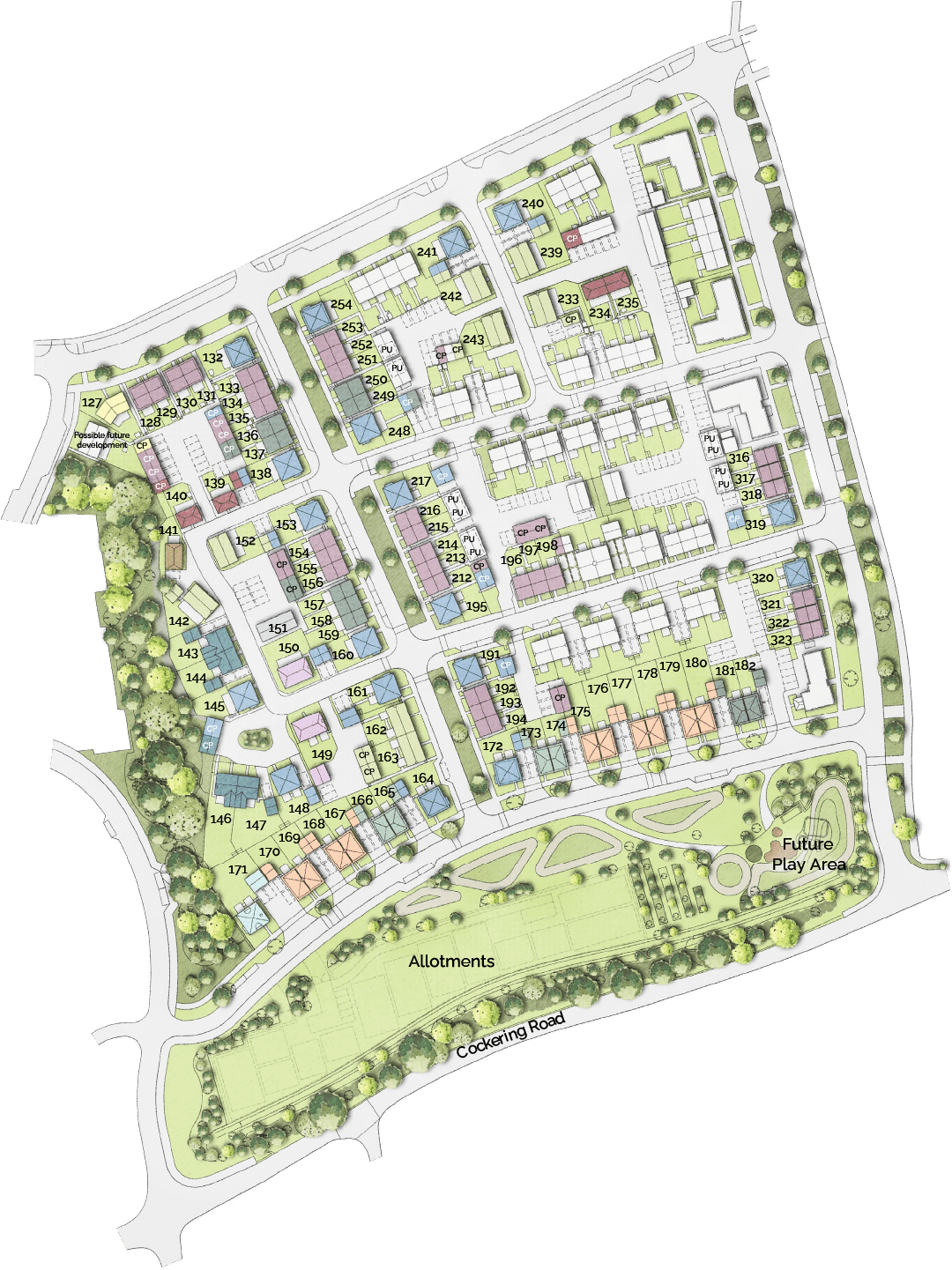 Saxon Fields Siteplan