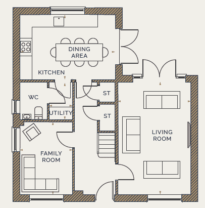 Ryarsh - The Fairways ground floor