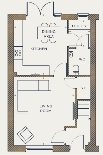 The Alkham floor plan - Ground floor - the fairways