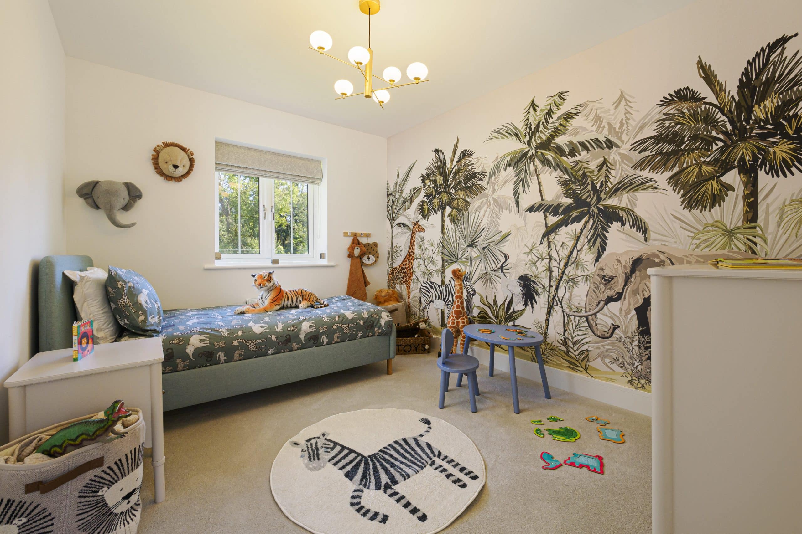 Kids bedroom in Broadstone house at East brook Park.