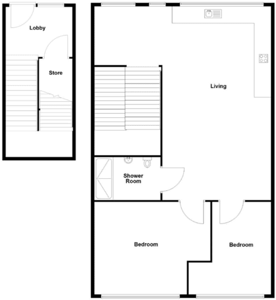 Hawker 8 2 Bedroom Floorplan