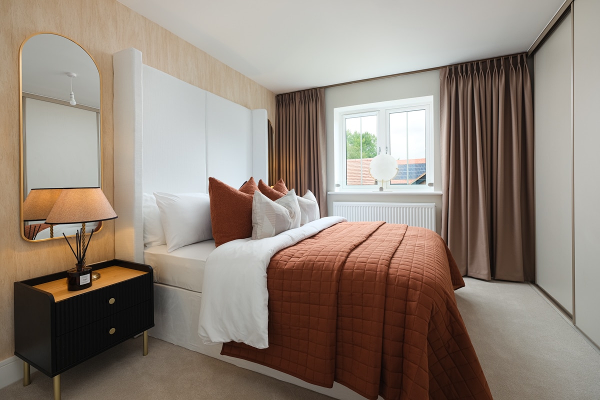 The Thurnham house type master bedroom at Poppy Fields.