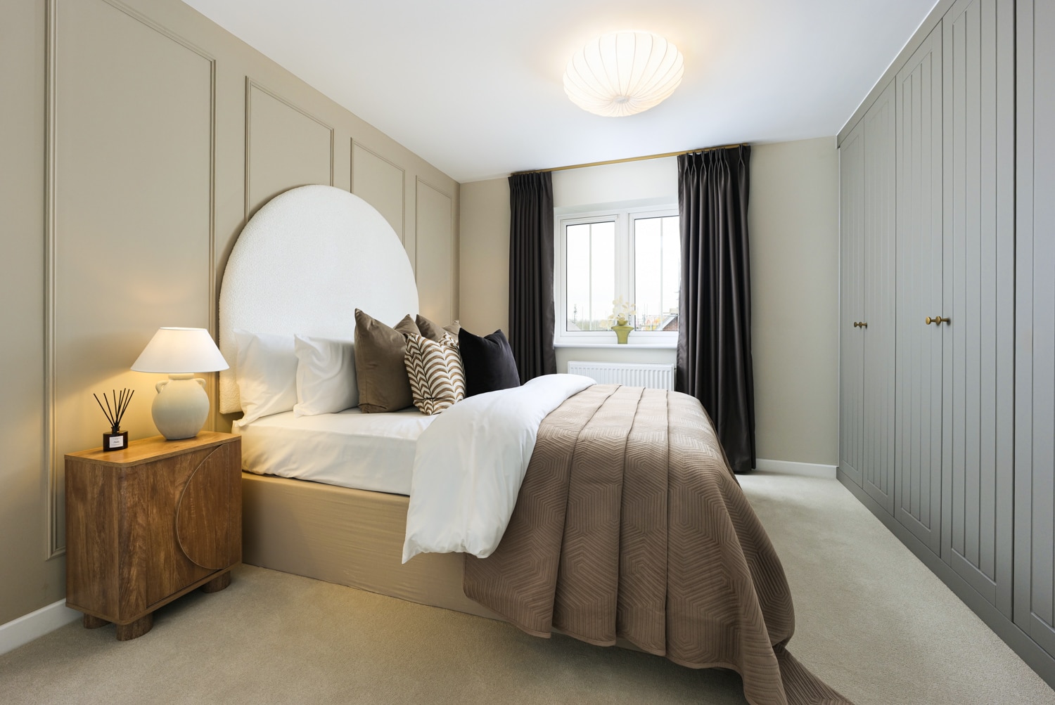 Bedroom 2 in the Thunham house at Grovehurst Gate.