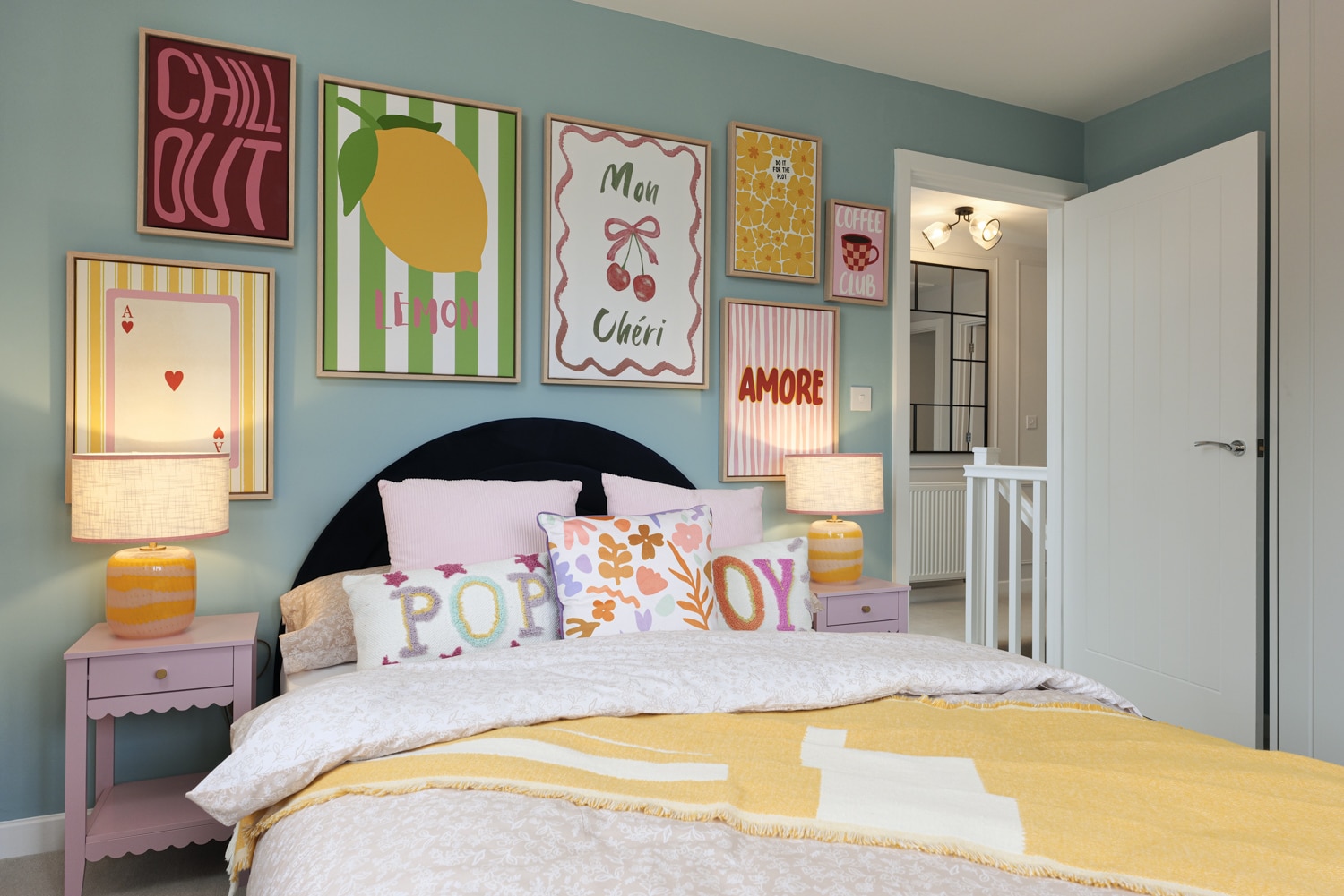 Bedroom 3 in the Thurnham house at Grovehurst Gate.