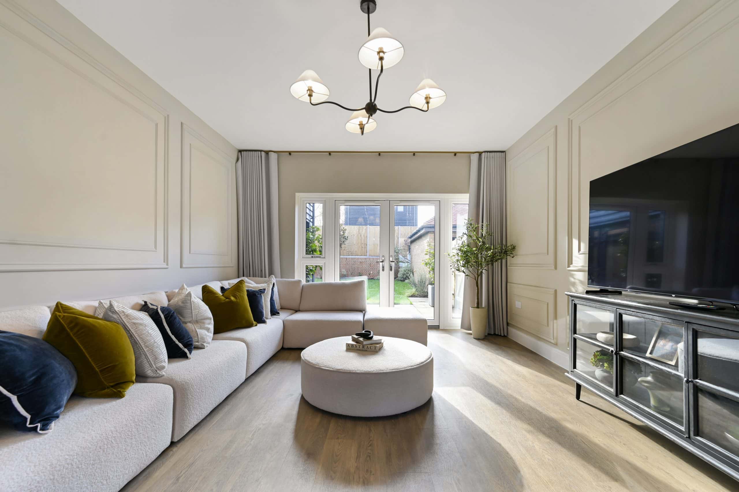 Living room in the Ryarsh at Poppy Fields.