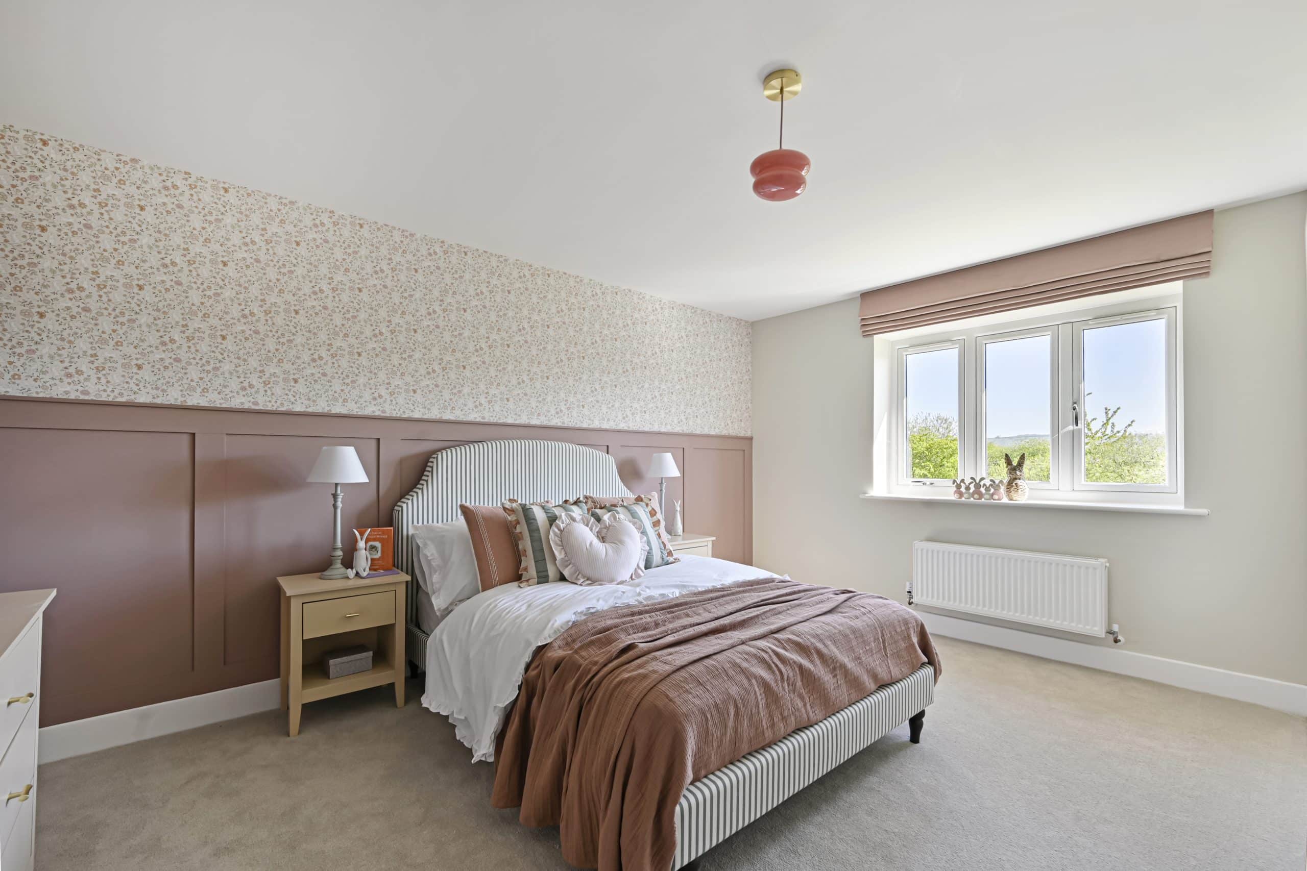 Bedroom 3 in Rosewood House at The Barns at WYe.
