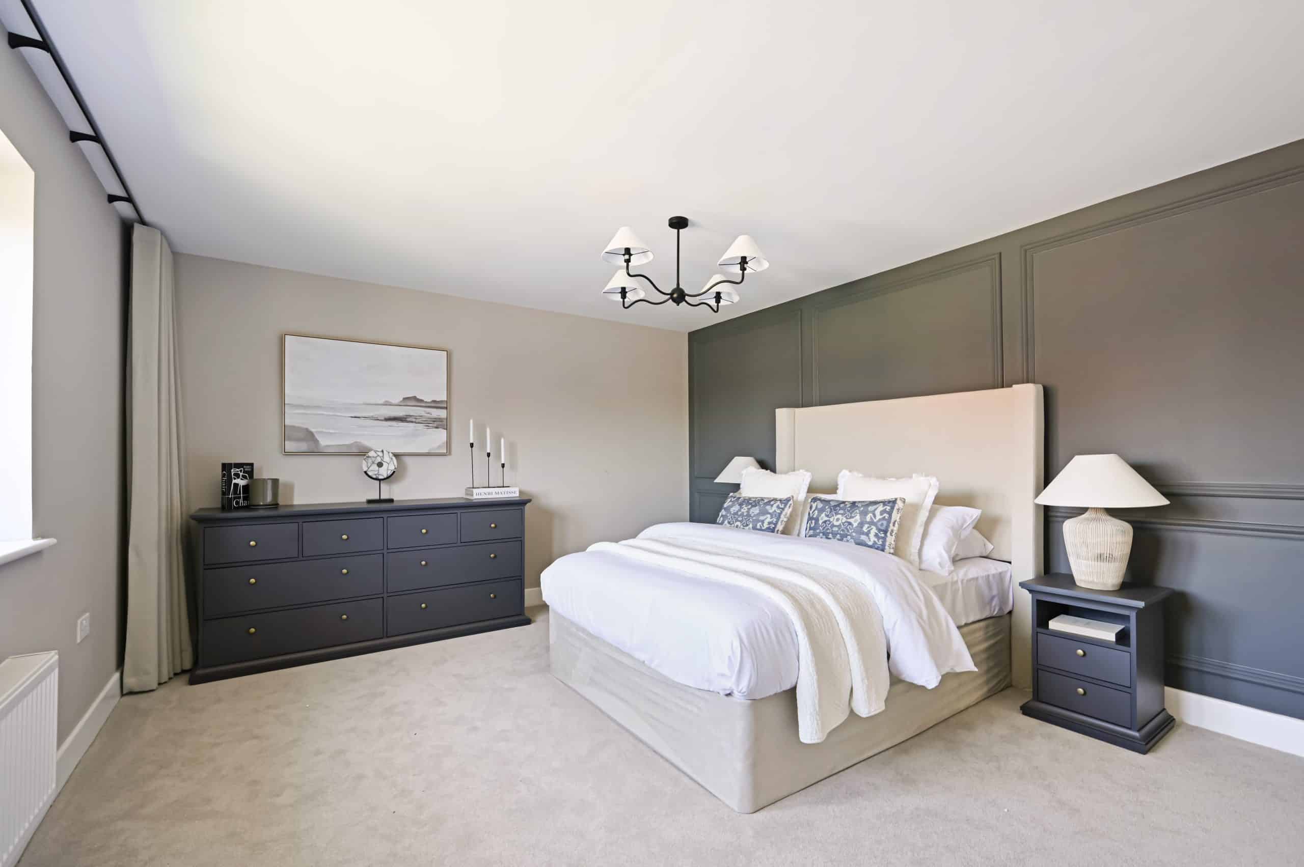 Bedroom 2 in Rosewood House at The Barns at Wye.