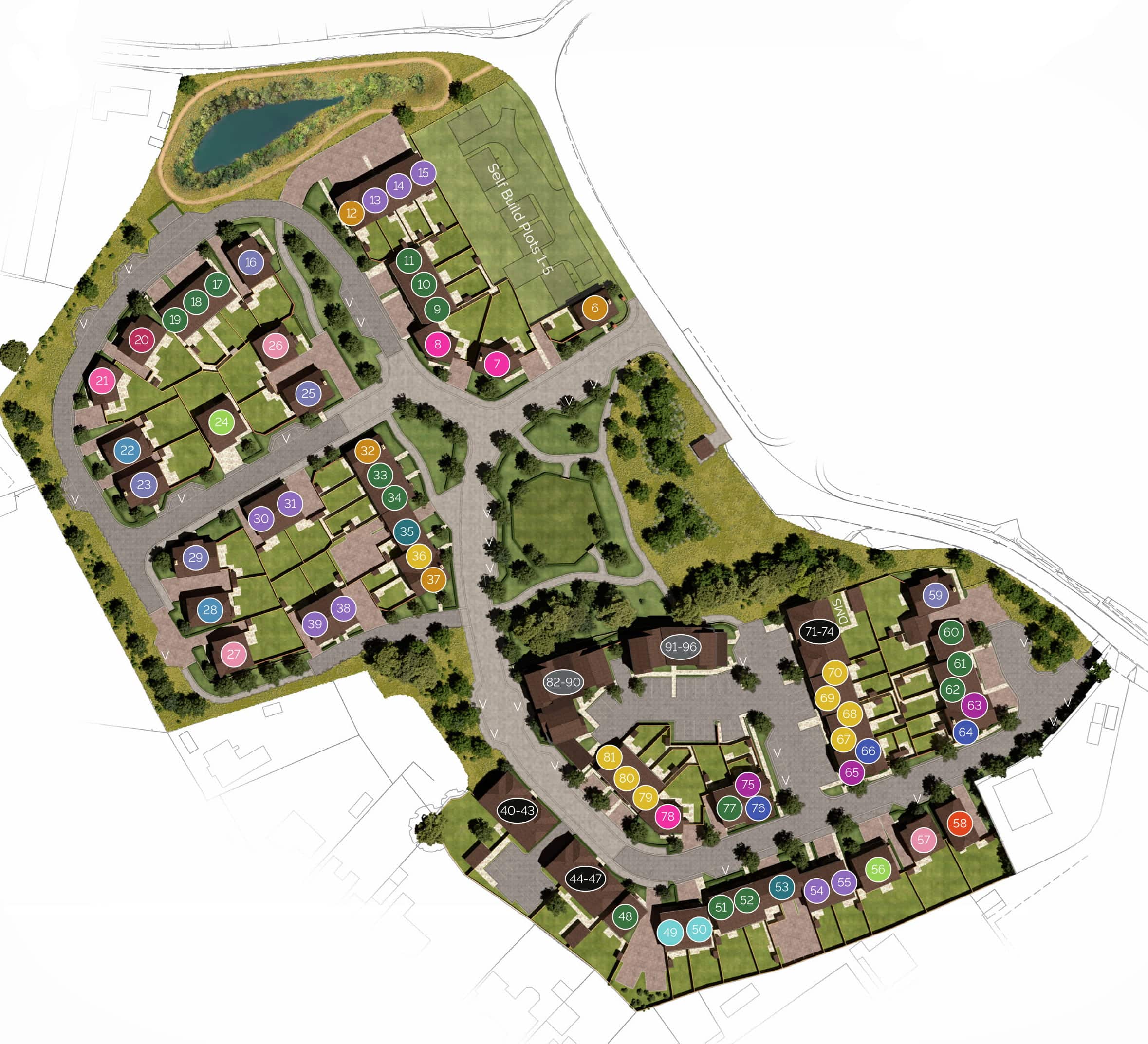 Westwell Park Siteplan